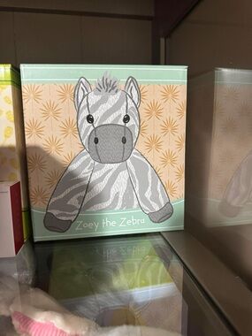 Scentsy Zoey the Zebra Wall Art - Gray & Mint